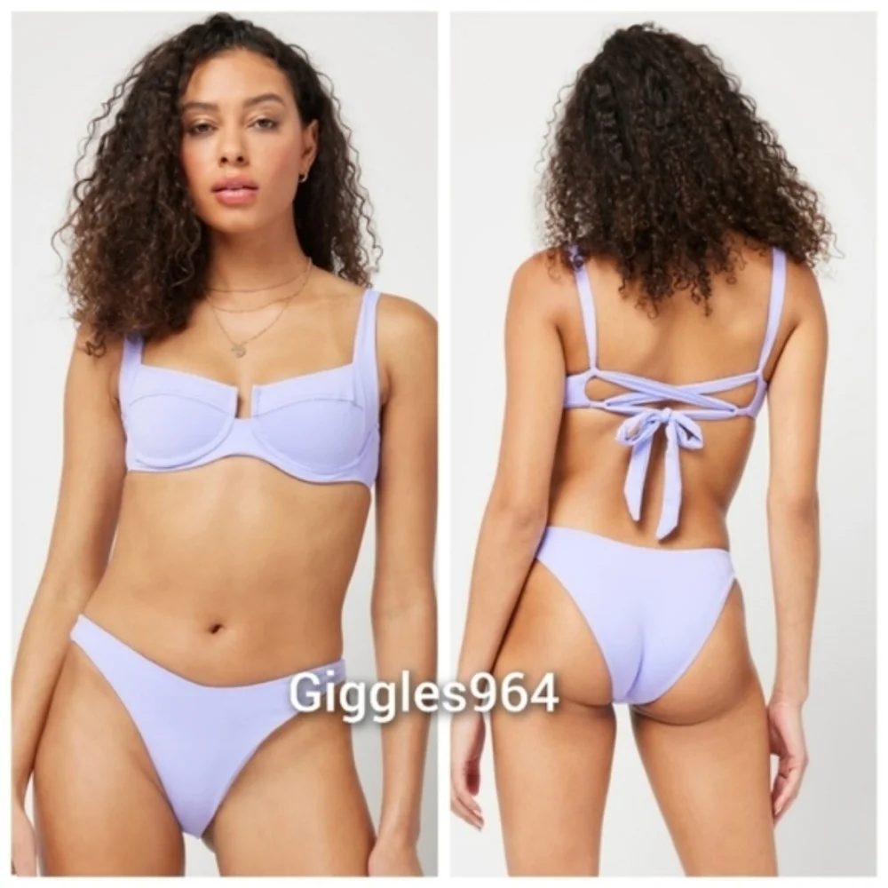 L*Space Camellia Cabana Bikini Set Wisteria
